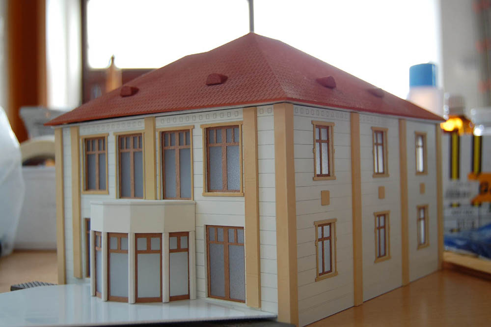 Családi villa 1:100 makett