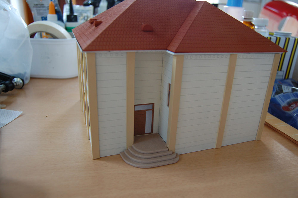 Családi villa 1:100 makett
