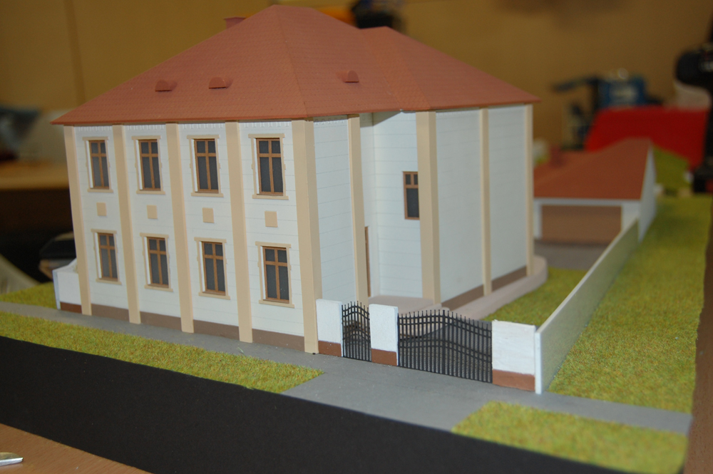 Családi villa 1:100 makett