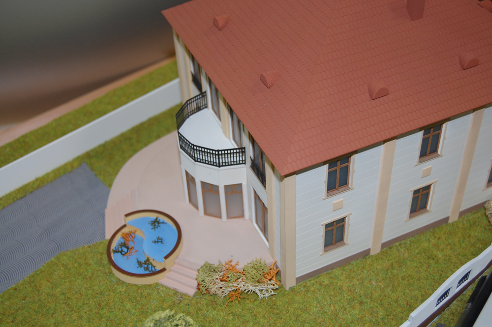 Családi villa 1:100 makett