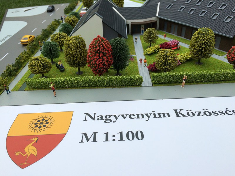 Nagyvenyim közösségi ház makett