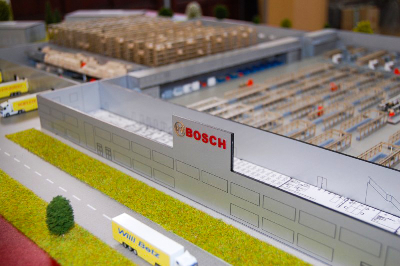 Bosch Miskolci Gyártelep Épületmakett